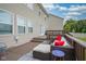 Back deck featuring an outdoor sectional sofa and a view of the backyard at 13884 Wendessa Dr, Fishers, IN 46038
