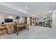Finished basement with living and exercise space at 1393 Stoney Creek Cir, Carmel, IN 46032
