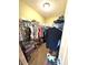 Walk-in closet with clothing racks and ample storage space at 1688 Magnolia Dr, Greenwood, IN 46143