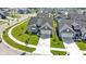 Aerial view of a home in a community with sidewalks and landscaping at 19195 River Jordan Dr, Westfield, IN 46074