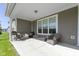 Cozy backyard patio is perfect for outdoor seating and grilling with great privacy at 19195 River Jordan Dr, Westfield, IN 46074