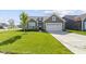 Beautiful single-Gathering home with a well-maintained lawn and a two-car garage at 19195 River Jordan Dr, Westfield, IN 46074