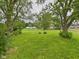 Expansive backyard features mature trees and lush green grass at 203 Plum E St, Frankton, IN 46044