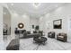 A sun-drenched living room boasts recessed lights, stylish furniture, and neutral tones at 2125 N Pasadena St, Indianapolis, IN 46219