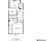 Upstairs floorplan featuring a primary bedroom, bath, bedroom, office, and laundry at 214 Handley St, Indianapolis, IN 46222