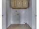 A view of the laundry room space with washer and dryer hookups at 2868 S 525 W, Trafalgar, IN 46181