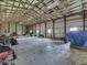Outbuilding interior featuring metal walls and an open ceiling at 2868 S 525 W, Trafalgar, IN 46181