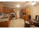 Functional kitchen featuring stainless steel appliances, ample cabinet space, and tile flooring at 291 Lakemoore St, Brownsburg, IN 46112