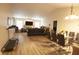 Spacious living area with a versatile layout, and a combined seating and dining area at 291 Lakemoore St, Brownsburg, IN 46112