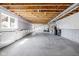 Spacious unfinished basement with roughed in HVAC is ready for personalization and customization at 3969 Canning St, Danville, IN 46122