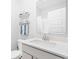 Clean bathroom with quartz countertop vanity, modern fixtures, and a shower-tub combination with white tile at 3969 Canning St, Danville, IN 46122