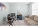Comfortable home office space with a desk, chair, sofa, and stylish decor for productivity at 3969 Canning St, Danville, IN 46122