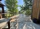 Inviting outdoor deck with scenic views and picnic table, perfect for relaxing and enjoying nature at 4049 Zinfandel Way, Indianapolis, IN 46254