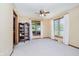 Inviting living room featuring neutral carpeting and lots of natural light from large windows at 450 W 250 N, Lebanon, IN 46052