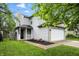 Charming two-story home featuring a well-maintained lawn and attached two-car garage at 6495 Titania Dr, Indianapolis, IN 46236
