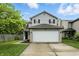 Traditional two-story home with a brick-accented garage and well-manicured front lawn at 6495 Titania Dr, Indianapolis, IN 46236