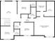 Upstairs floorplan featuring bedrooms, walk-in closets, bathrooms and a loft area; detailed layout for the upper level at 6848 Harriet Dr, Indianapolis, IN 46237
