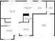 Detailed floorplan of the main level showcasing the living spaces, kitchen, garage, and other key areas at 6848 Harriet Dr, Indianapolis, IN 46237
