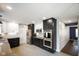 Spacious kitchen with stainless steel appliances and black and white cabinetry at 6848 Harriet Dr, Indianapolis, IN 46237