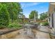 Outdoor patio with a table and chairs, and a gazebo with outdoor seating at 7502 Colony Cir, Indianapolis, IN 46260