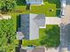 Aerial view of a home's roof and yard at 834 Delray Dr, Indianapolis, IN 46241