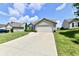 Charming single-story home featuring a well-manicured lawn, attached two-car garage and inviting curb appeal at 9022 Hosta Way, Camby, IN 46113