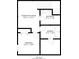 Floorplan of basement featuring a recreation room, bathroom, laundry, and bedroom layout at 1122 W 35Th St, Indianapolis, IN 46208