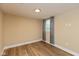The basement features wood floors, natural light, and new electrical outlets at 1122 W 35Th St, Indianapolis, IN 46208