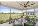Inviting covered patio featuring comfortable seating, scenic views, and an open design, perfect for outdoor lounging and relaxation at 1165 Maclaren Ct, Franklin, IN 46131