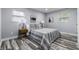 This primary bedroom features decor, recessed lighting and beautiful floors at 1346 Carroll White Dr, Indianapolis, IN 46219