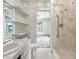 Bathroom featuring a shower/tub combo, toilet, and sink at 1550 Hoefgen St, Indianapolis, IN 46203