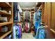 Large walk-in closet with custom shelving and ample storage space for clothing and accessories at 160 Scranton Ct, Zionsville, IN 46077