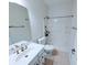 Bright bathroom featuring a single sink vanity, a standard toilet and a shower at 16254 Quartz Dr, Noblesville, IN 46060