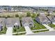 A high aerial view shows a neighborhood with well-manicured lawns and new homes at 19959 Cowie Ln, Westfield, IN 46074