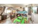 Spacious bedroom designed with fun bunk beds, playful decor, and a desk area, perfect for study and relaxation at 2113 W Barcelona Dr, Muncie, IN 47304