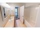 Full bathroom featuring a single vanity, bathtub with shower and neutral wall paint at 2259 Colfax Ln # 2259, Indianapolis, IN 46260