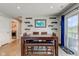 Dining area with large table and access to outdoor patio at 2500 Sand Hollow Dr, Lebanon, IN 46052