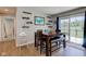 Dining room with modern decor and view to the backyard at 2500 Sand Hollow Dr, Lebanon, IN 46052