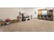 Finished basement featuring a recreational area with a bar and seating, designed for entertainment and relaxation at 2783 W High Grove Cir, Zionsville, IN 46077