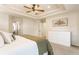 Bright main bedroom featuring neutral colors and carpeted flooring at 2783 W High Grove Cir, Zionsville, IN 46077