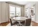 Cozy breakfast nook with large windows and access to the outdoor patio at 2783 W High Grove Cir, Zionsville, IN 46077