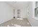 This bedroom features carpet, a closet and a window at 2807 Carla Ct, Indianapolis, IN 46219