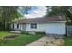 Charming single-story home with a well-maintained lawn and flowerbeds in a peaceful residential neighborhood at 2807 Carla Ct, Indianapolis, IN 46219