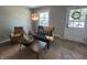 Cozy living room with neutral paint, stylish furniture, and natural light at 2845 12Th St, Columbus, IN 47201
