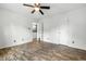 Spacious bedroom features ceiling fan and hardwood floors at 4223 Kestrel Ct, Indianapolis, IN 46254