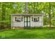 Charming shed with decorative shutters, a great place for storage at 4223 Kestrel Ct, Indianapolis, IN 46254