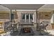 Cozy deck with a seating area and firepit, perfect for outdoor relaxation and entertaining at 429 Glenbrook Ln, Avon, IN 46123