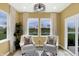 Inviting living room with two chairs, decorative pillows, and scenic views of the water at 4382 Red Pine Dr, Bargersville, IN 46106