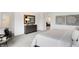 Inviting main bedroom featuring a comfortable bed, gray dresser, and soothing decor at 4382 Red Pine Dr, Bargersville, IN 46106