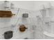 Organized pantry with wire shelving providing ample storage space for food and kitchen essentials at 4382 Red Pine Dr, Bargersville, IN 46106